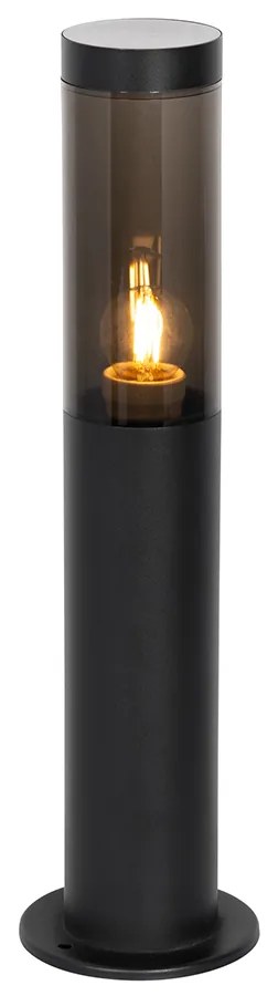 Nowoczesna lampa ogrodowa na słupie czarna 45 cm IP44 - Rox