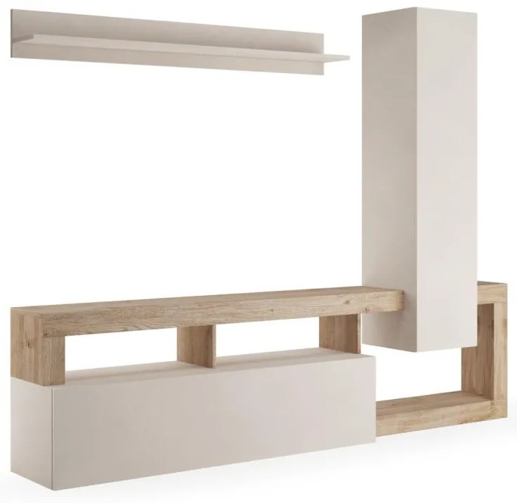 Meblościanka LENOR kaszmir/brąz