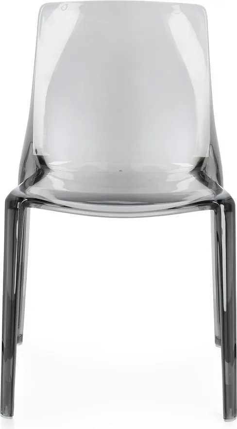 Szare plastikowe krzesło ogrodowe Adele – Bizzotto