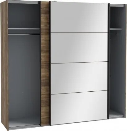 Przesuwna szafa ubraniowa z lustrem 220 cm Hayato 92411