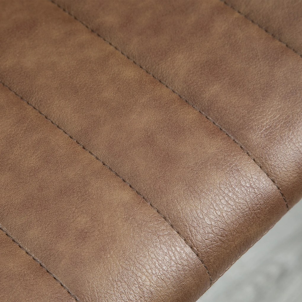 HOMCOM zestaw 2 krzeseł barowych o regulowanej wysokości 91-111 cm z podnóżkiem do kuchni