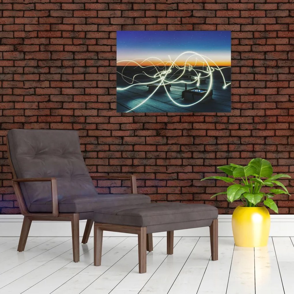 Obraz - widok nieba z dachu (70x50 cm)