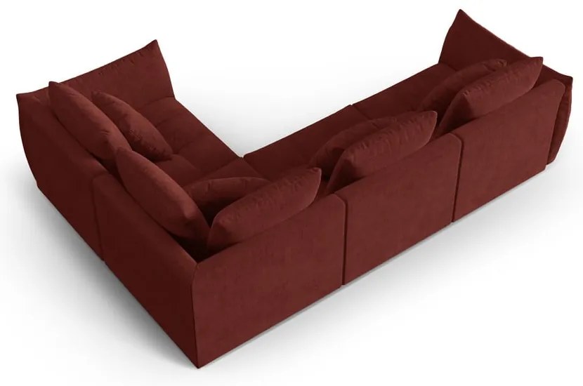 Czerwony narożnik (prawostronny/w kształcie litery L) Bloom – Micadoni Home
