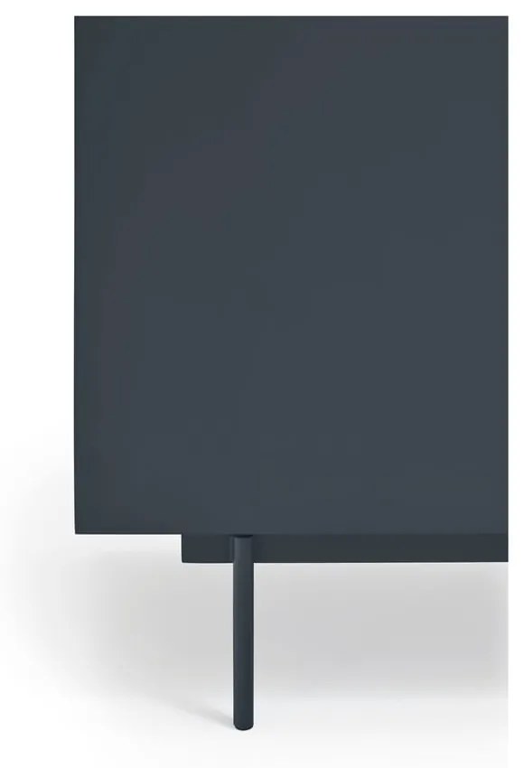 Antracytowo-naturalna szafka pod TV w dekorze dębu 180x45 cm Otto – Teulat