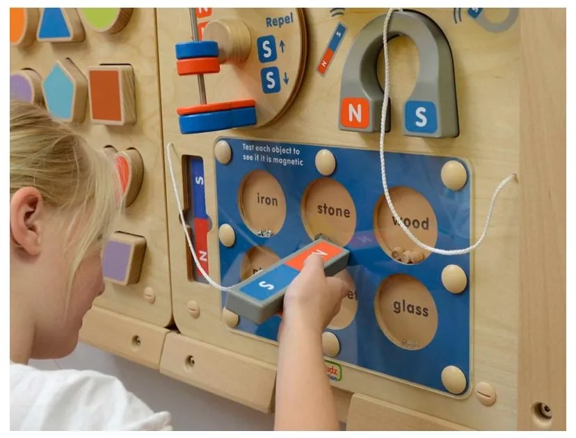 Masterkidz nauka o przyciąganiu magnetycznym - ścienna tablica edukacyjna flex montessori