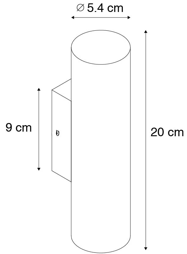 Nowoczesna lampa ścienna brązowa 2-światłowa - Jeana