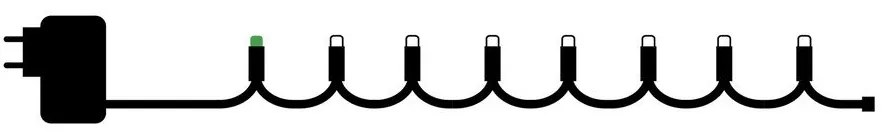 Girlanda świetlna liczba żarówek 40 szt. do kontaktu długość 390 cm Easy-Line – Sirius