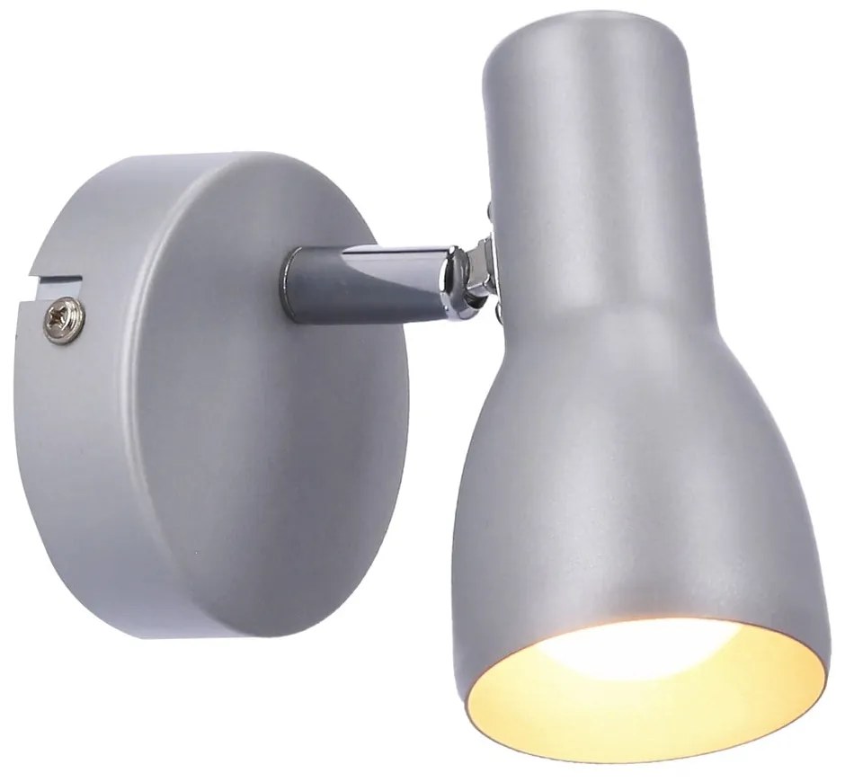 Kinkiet w kolorze matowego srebra Picardo – Candellux Lighting