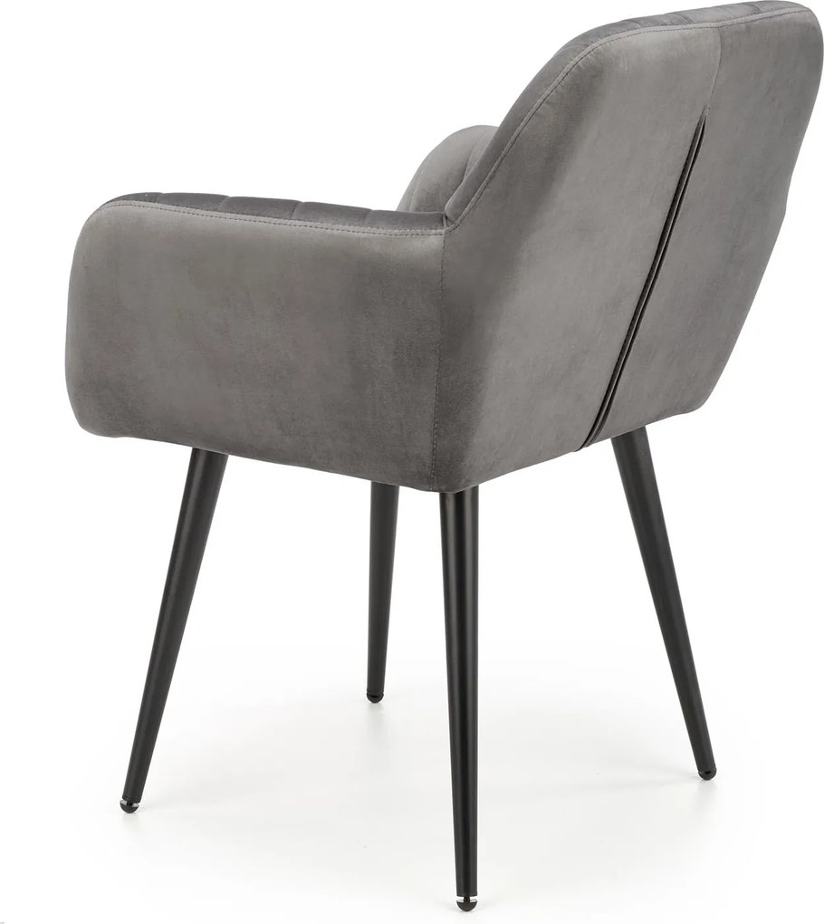 Velvetowy fotel jadalniany K429