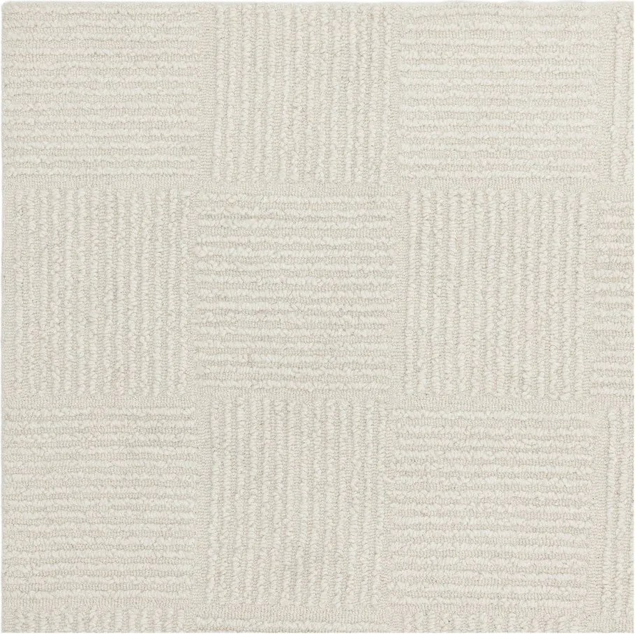 Wełniany dywan tkany ręcznie w kolorze kości słoniowej 160x230 cm Zennith Grid – Asiatic Carpets