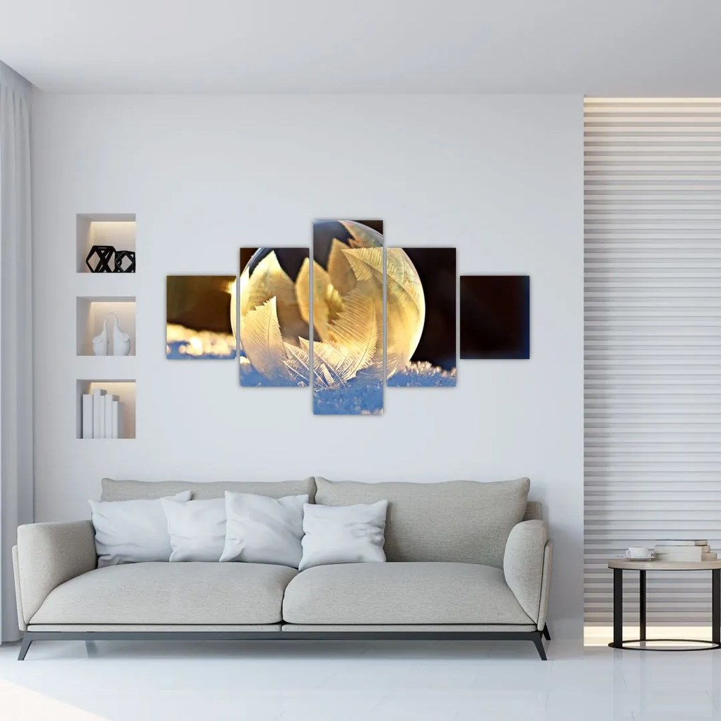 Obraz zamrożonej bańki (125x70 cm)