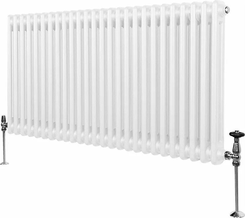Tradycyjny grzejnik 2-kolumnowy - 600 x 1192 mm - biały