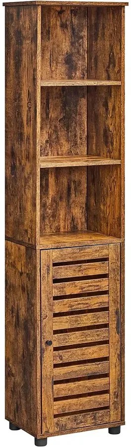 Industrialny słupek łazienkowy rustykalny brąz N7-W85