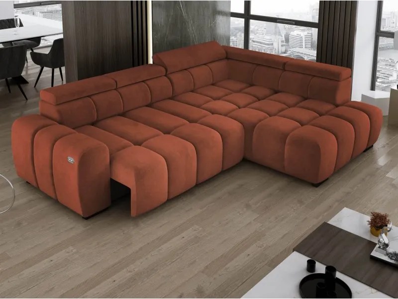 Narożnik BULL L Prawostronny z Elektryczną Regulacją SALVADOR 07 WERSAL