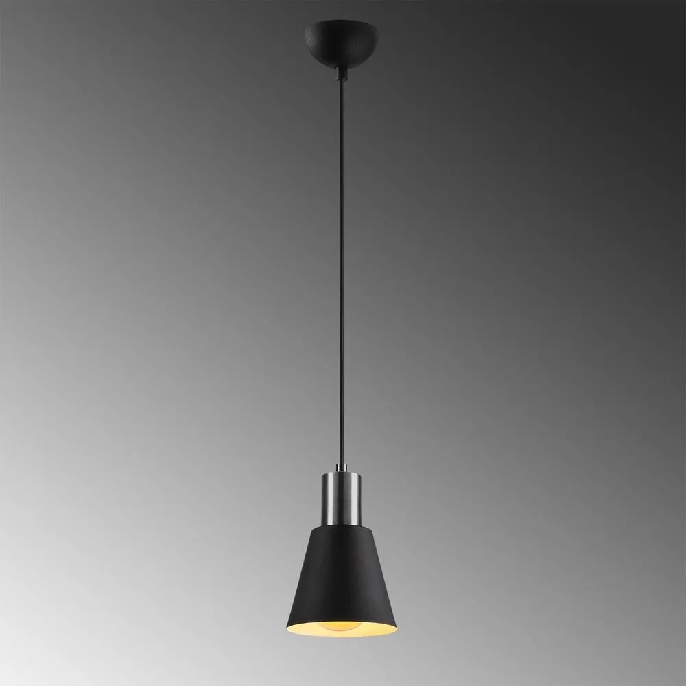 Czarna lampa wisząca ø 14 cm Kem – Opviq lights