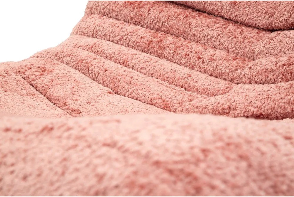 Różowy worek do siedzenia z materiału bouclé Mask – Mauro Ferretti