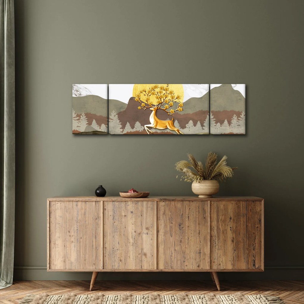 Obraz jelenia (170x50 cm)