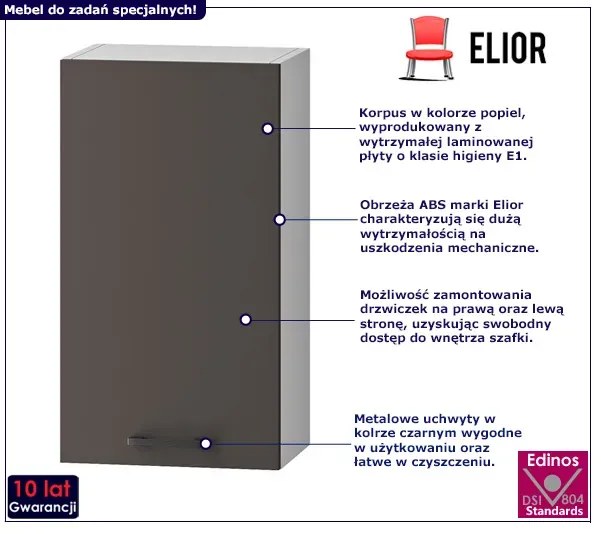 Wisząca szafka kuchenna szara R5-K15
