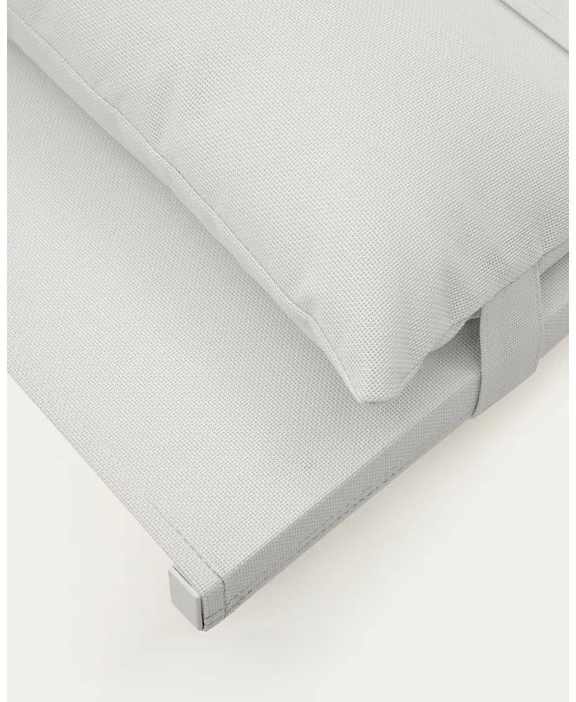 Biały metalowy fotel ogrodowy Canutells – Kave Home