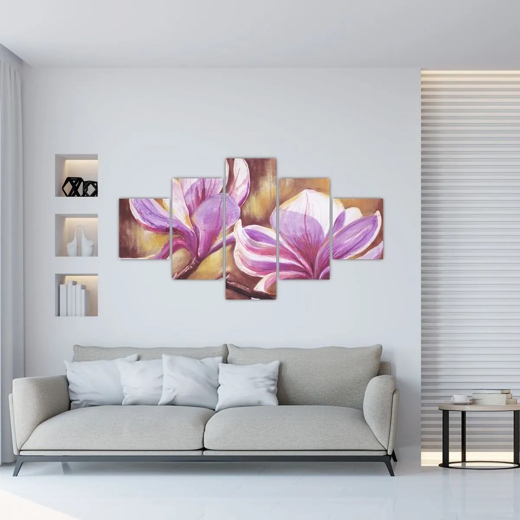 Obraz - Kwiaty magnolii (125x70 cm)