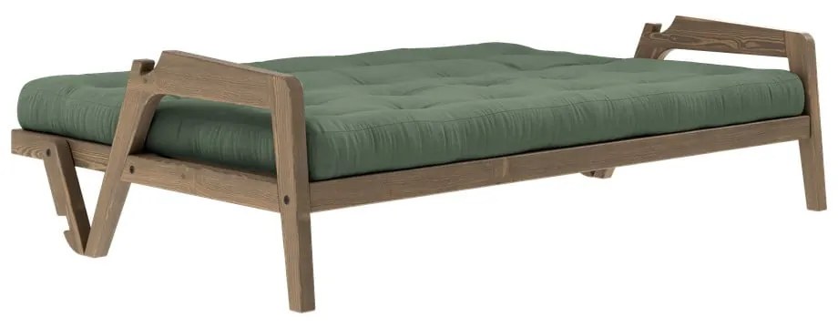 Zielona rozkładana sofa 204 cm Grab – Karup Design