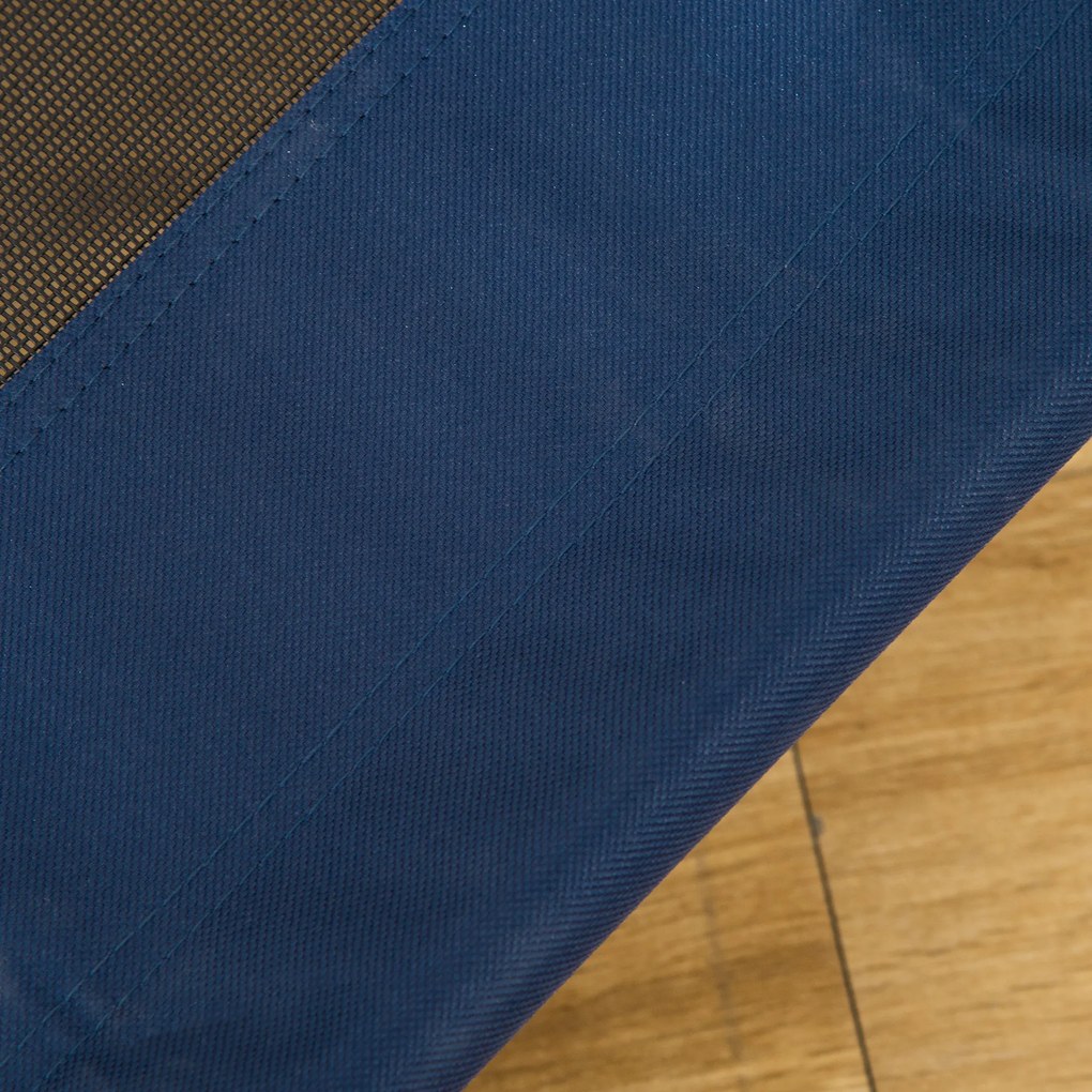 Podniesione Legowisko PawHut dla Psa, Niebieskie, Ze Stali I Tkaniny Oxford 600D, 76 x 61 x 18 cm