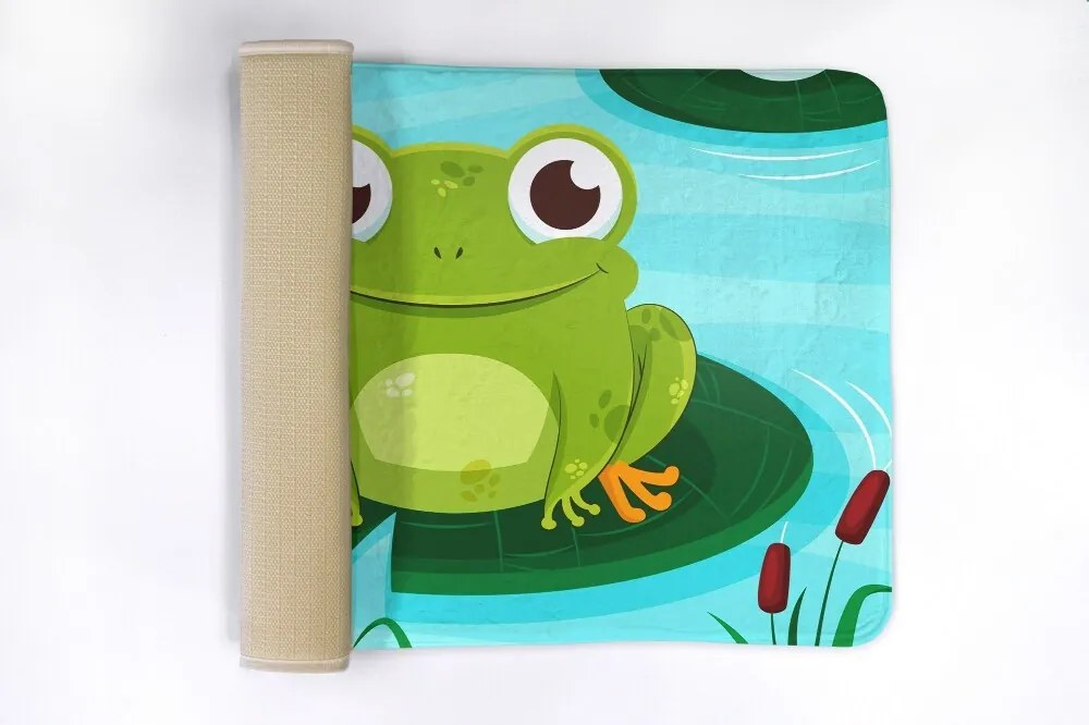 Dywanik do łazienki Dywanik do łazienki słodka żabka