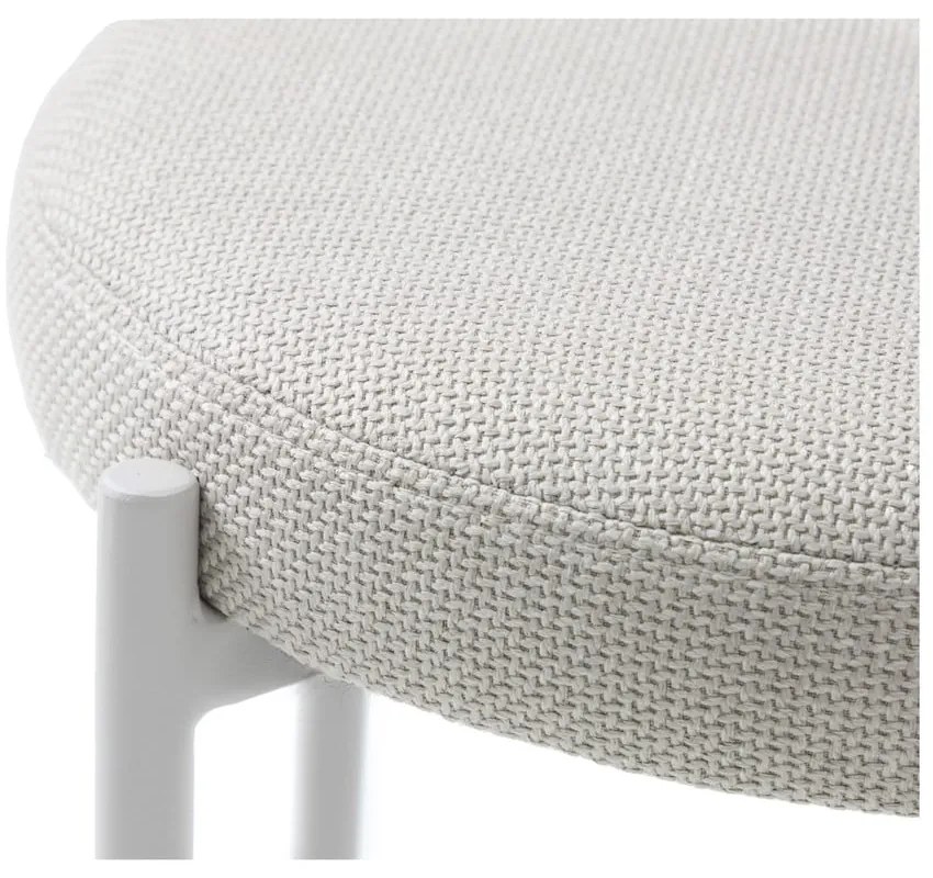 Kremowy metalowy stołek Pelican – Unique Furniture