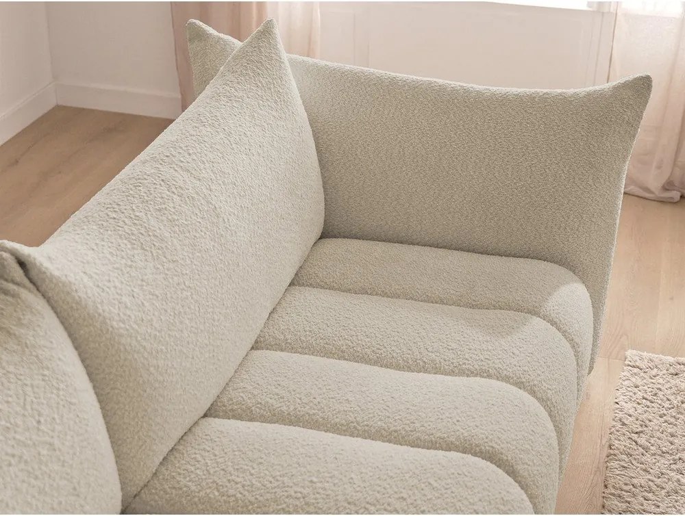 Beżowa sofa z materiału bouclé 286 cm Azra – Bobochic Paris