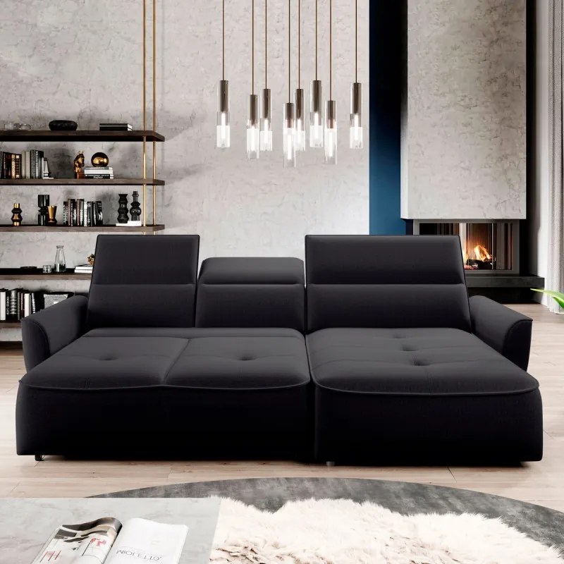 Narożnik MURILLO S Mini z elektryczną regulacją siedziska Prawostronny w tkaninie VOGUE 18 WERSAL