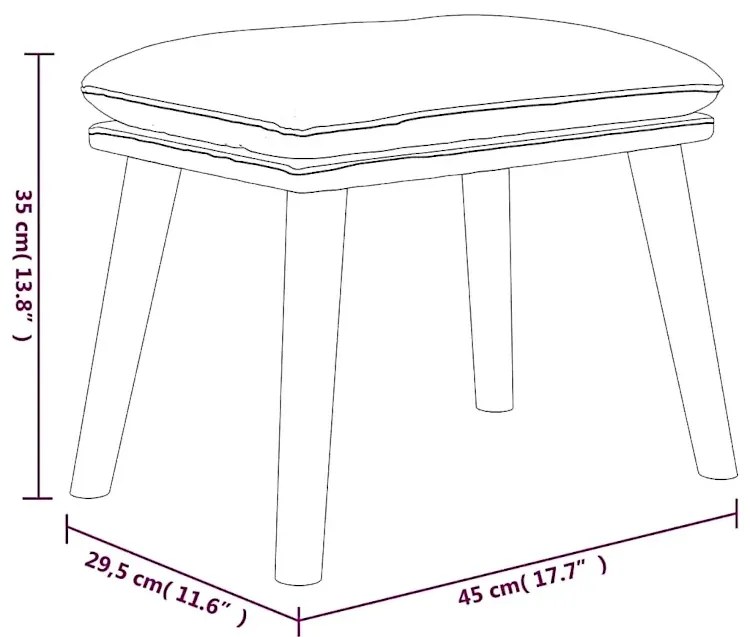 Minimalistyczny podnóżek ciemnoszary G2-E46