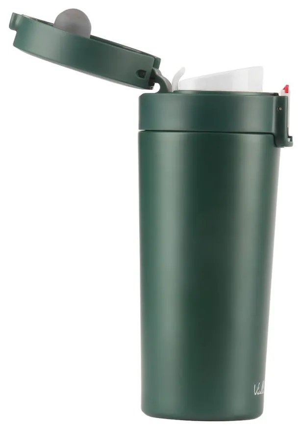 Zielony podróżny kubek termiczny Vialli Design Fuori, 400 ml