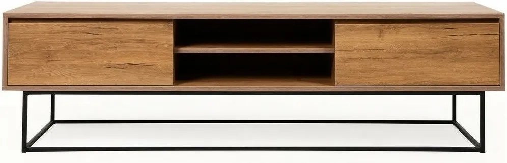 Szafka pod telewizor Laxus Walnut and Black II, L