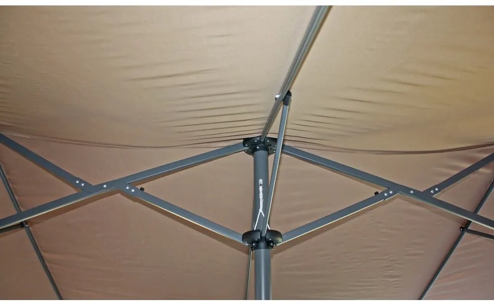 Szary parasol ogrodowy 265x460 cm – Garden Pleasure