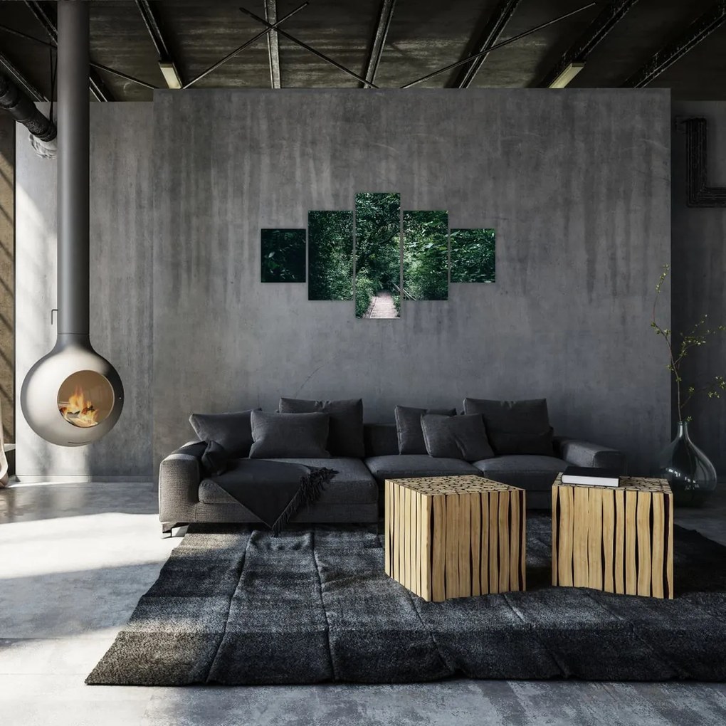 Obraz - Ścieżka przez las (125x70 cm)