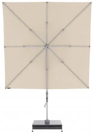 KNIRPS 320 x 320 cm - luksusowy wahadłowy parasol ogrodowy z drążkiem bocznym : Kolor parasola - Naturalny