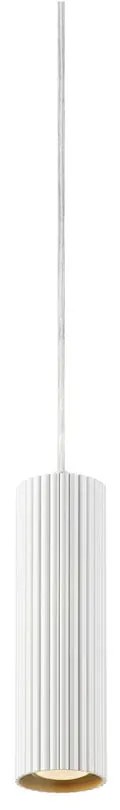 Biała lampa wisząca z metalowym kloszem 7x7 cm Costilla – Markslöjd