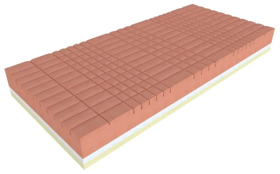 Twardy/średnio twardy piankowy materac dwustronny 140x200 cm Galaxy Viscostar – Materasso