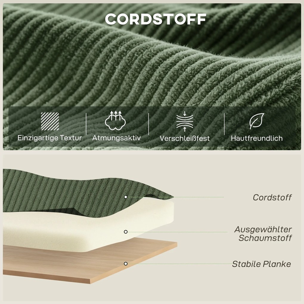 HOMCOM Fotel akcentowy, obrót 360°, nowoczesny fotel obrotowy z okrągłą podstawą, do salonu i sypialni, zielony | Aosom PL