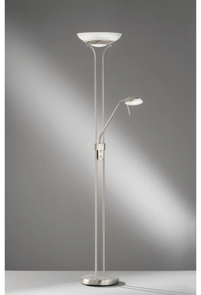 Lampa stojąca LED ze ściemniaczem w kolorze srebra (wysokość 182 cm) Pool – Fischer & Honsel