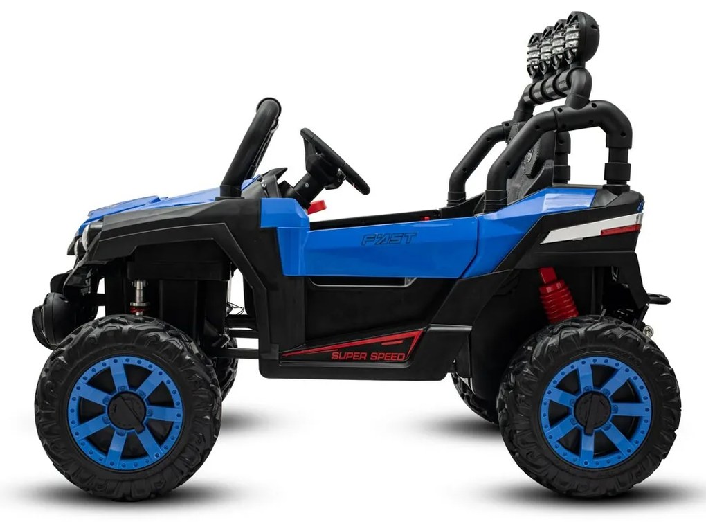 Baby Mix Elektryczny samochód dla dzieci Buggy Road 4 x 4, niebieski