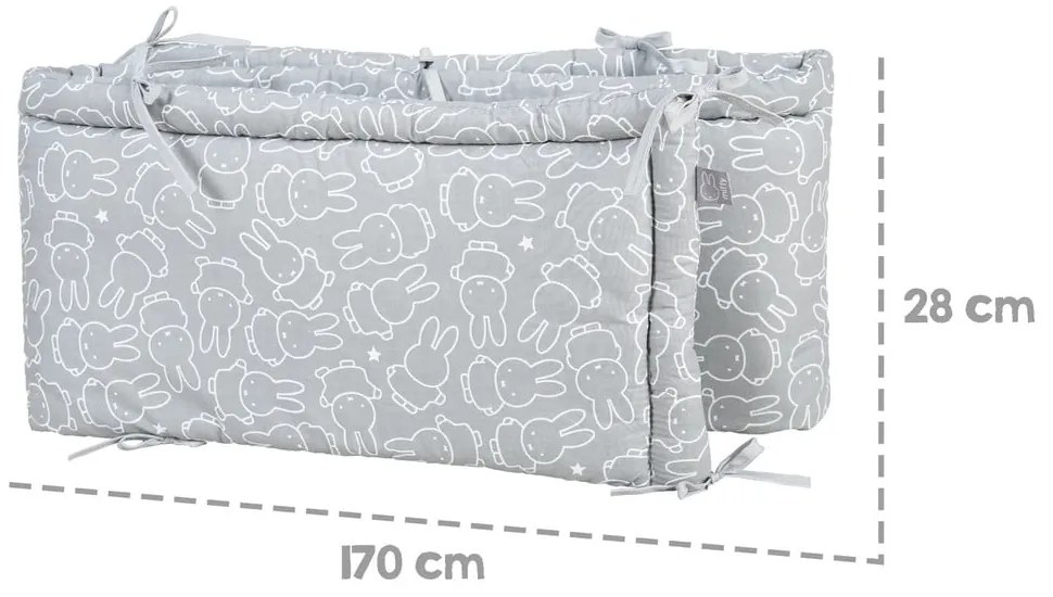 Ochraniacz do łóżeczka 170 cm Miffy – Roba