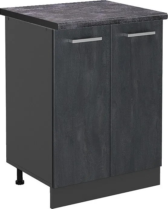 Szafki kuchenne czarny beton 60x60x81.6 r-line