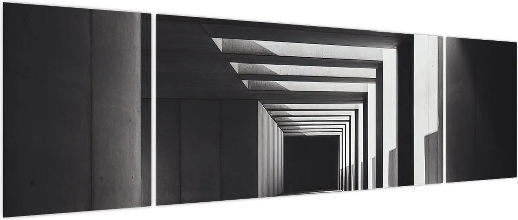 Obraz - Kwadratowy tunel (170x50 cm)