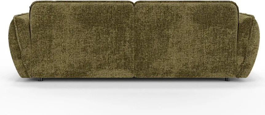 Zielony narożnik z tkaniny szenilowej (prawostronny/z szezlongiem) Nelia – Ropez