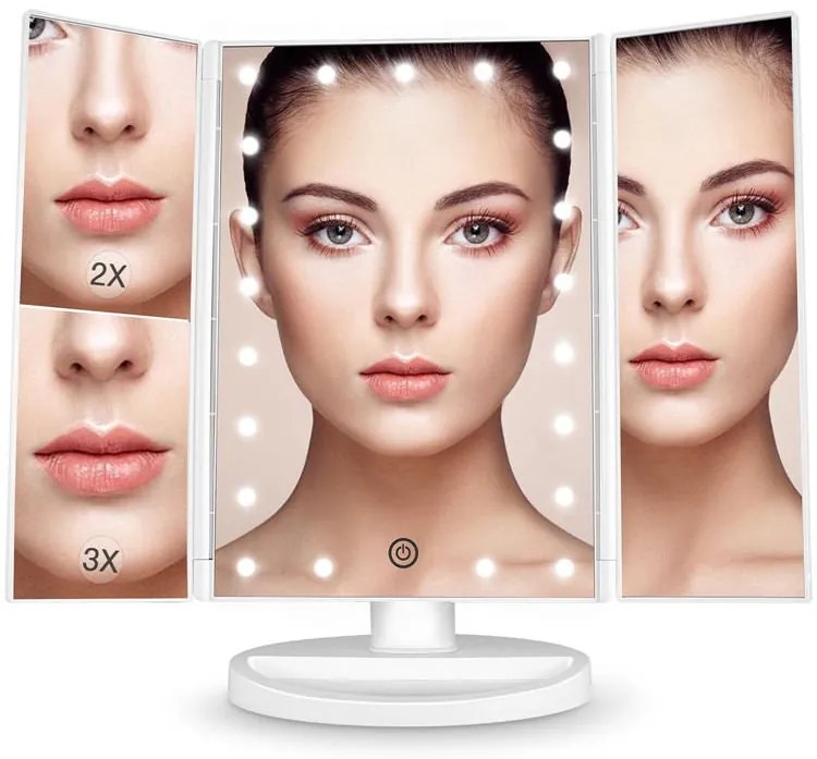 Lusterko kosmetyczne lusterko świetlne E28021 diod LED - możliwość wyboru koloru