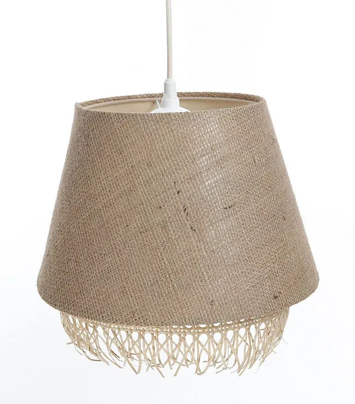 Lampa wisząca boho z jutowym abażurem - 7X A346 C5-S45