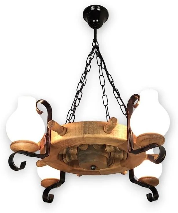 Brilagi - Żyrandol na łańcuchu TIMONA 4xE14/40W/230V buk