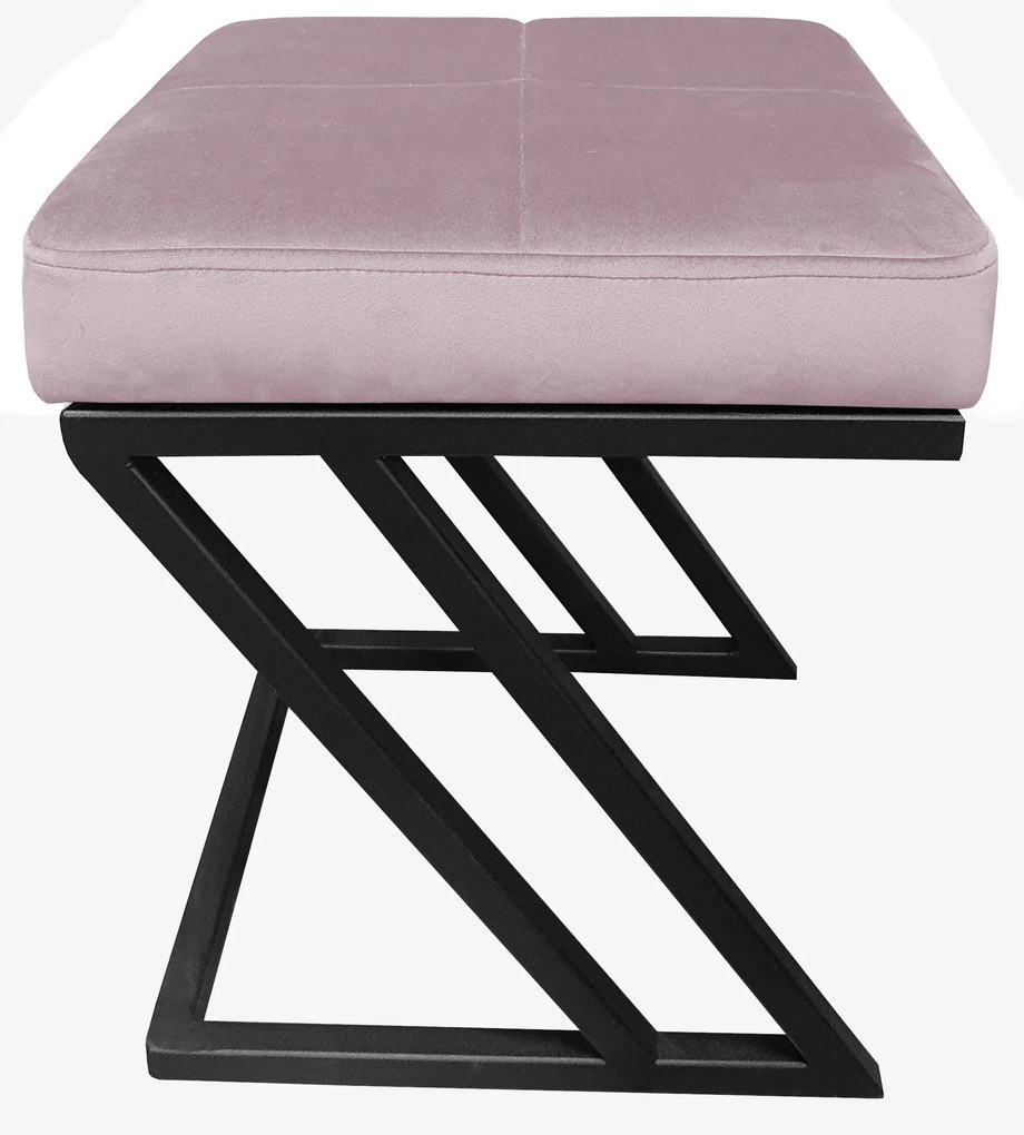 Pufa ZETA LOFT ławka taboret podnóżek metal MG55