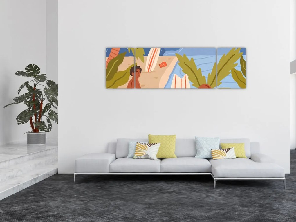Obraz - Ciesz się życiem (170x50 cm)